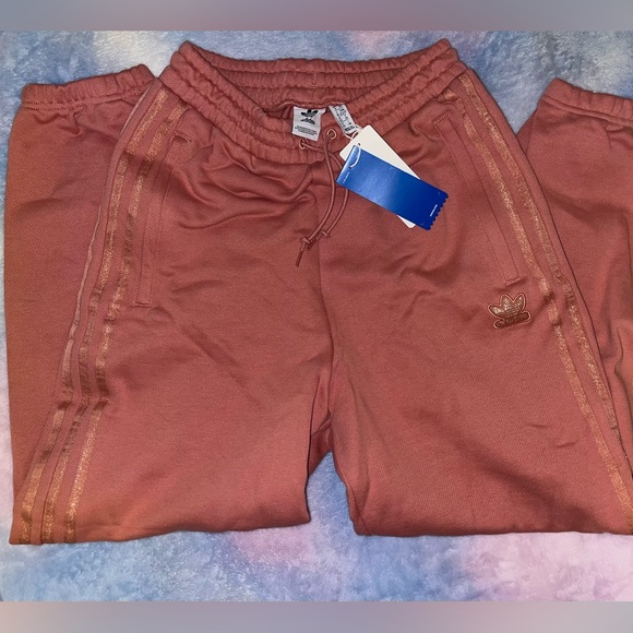 adidas Pants - Adidas New Neutrals ash pink cuffed pants XS matching crop top S, NWT limited ed